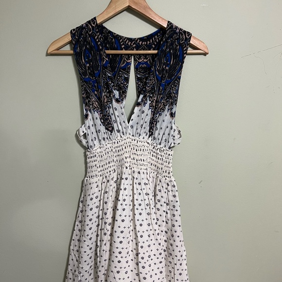 FREE PEOPLE Walking Through Dreams Mini Skater Dress Size small Sleeveless - Picture 4 of 8